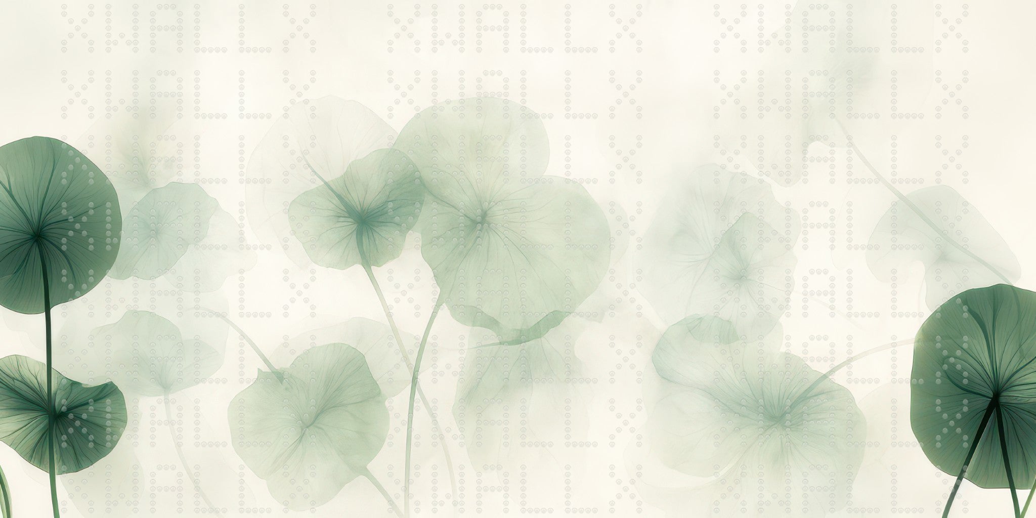 Translucent Lotus Leaf Wallpaper