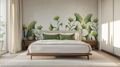 Contemporary Green wallpaper for Bedroom