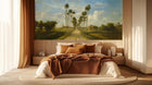 Contemporary Green wallpaper for Bedroom