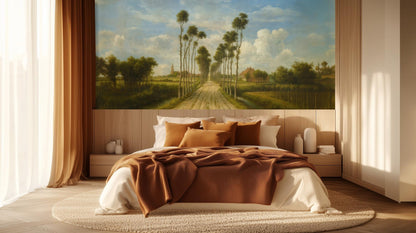 Contemporary Green wallpaper for Bedroom