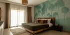 Contemporary Green wallpaper for Bedroom