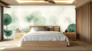 Contemporary Green wallpaper for Bedroom