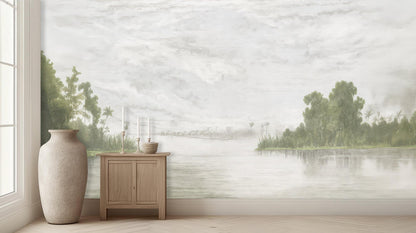 Contemporary Green wallpaper for Bedroom