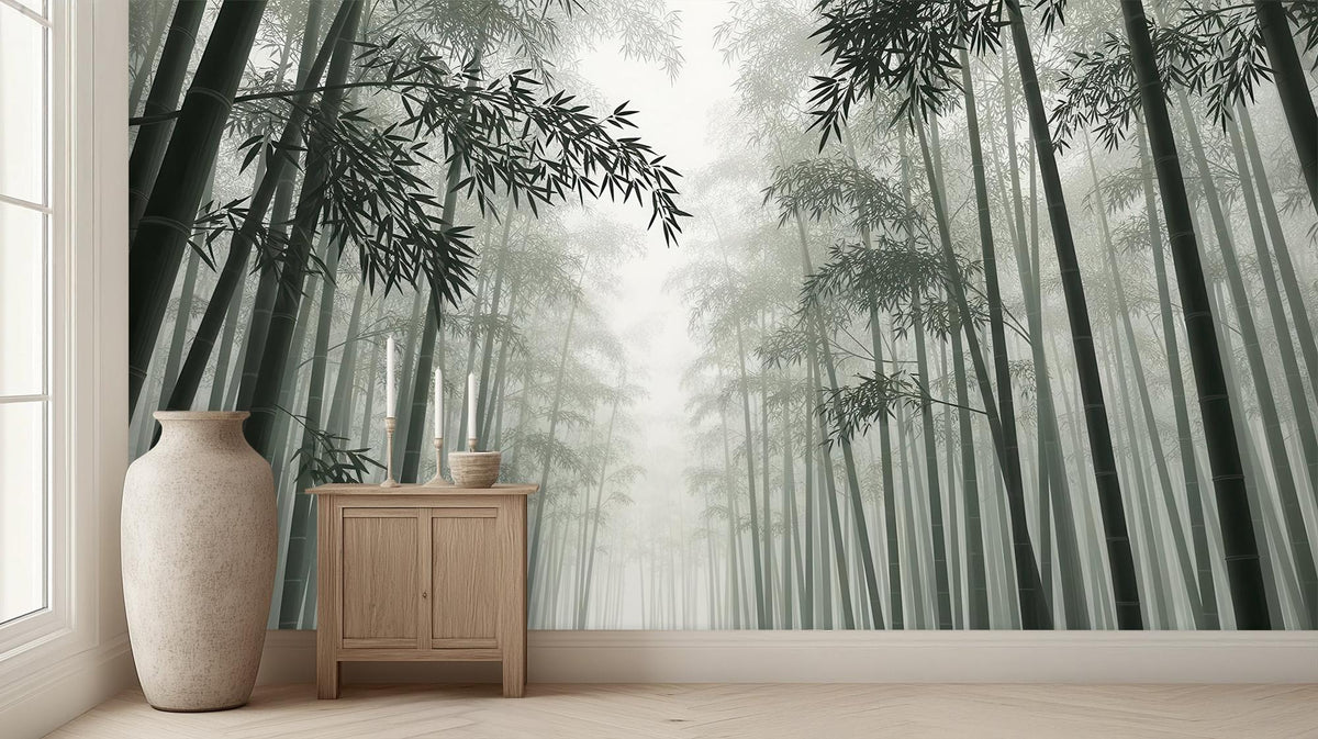 Contemporary Green wallpaper for Bedroom