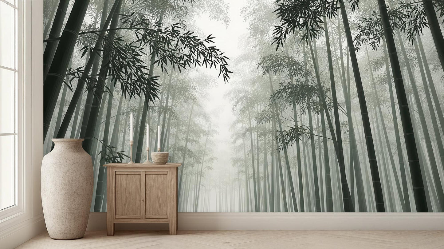 Contemporary Green wallpaper for Bedroom