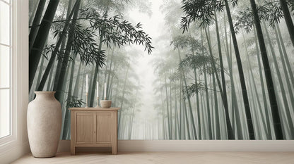 Contemporary Green wallpaper for Bedroom