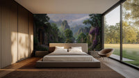 Contemporary Green wallpaper for Bedroom