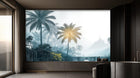Contemporary Green wallpaper for Bedroom