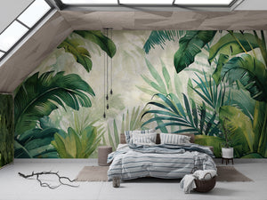 Contemporary Green wallpaper for Bedroom