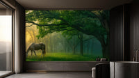 Contemporary Green wallpaper for Bedroom