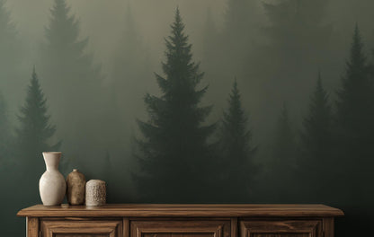 Contemporary Green wallpaper for Bedroom