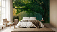 Contemporary Green wallpaper for Bedroom