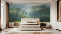 Contemporary Green wallpaper for Bedroom