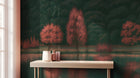 Contemporary Green wallpaper for Bedroom
