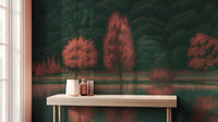 Contemporary Green wallpaper for Bedroom