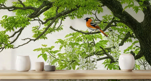 Contemporary Green wallpaper for Bedroom