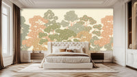 Contemporary Green wallpaper for Bedroom