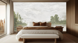 Contemporary Green wallpaper for Bedroom
