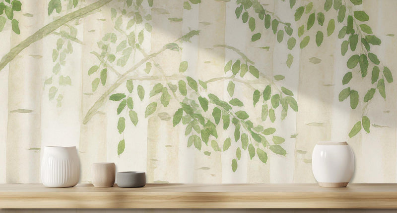 Contemporary Green wallpaper for Bedroom