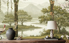 Contemporary Green wallpaper for Bedroom