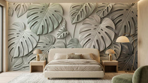 Contemporary Green wallpaper for Bedroom