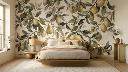 Contemporary Green wallpaper for Bedroom