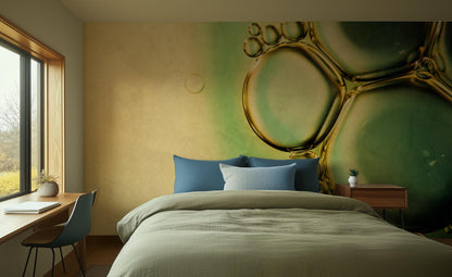 Contemporary Green wallpaper for Bedroom