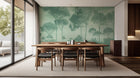Contemporary Green wallpaper for Dining Room