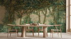 Contemporary Green wallpaper for Dining Room