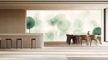 Contemporary Green wallpaper for Dining Room