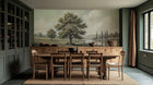 Tranquil Landscape Scene wallpaper for a dining room feature wall