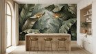 Contemporary Green wallpaper for Kitchen