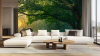Contemporary Green wallpaper for Living Room