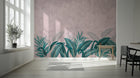 Contemporary Green wallpaper for Living Room