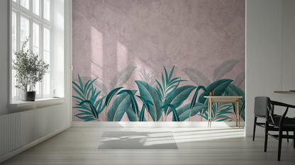 Contemporary Green wallpaper for Living Room