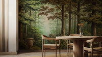 Contemporary Green wallpaper for Living Room