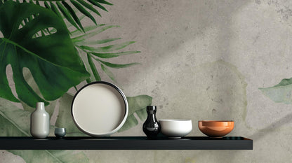 Contemporary Green wallpaper for Living Room