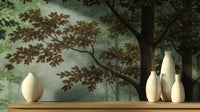 Contemporary Green wallpaper for Living Room