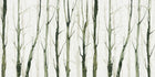 Elegant Green Forest Stripes Wallpaper