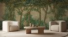 Contemporary Green wallpaper for Living Room