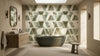 Geometric Sage Triangle Wallpaper