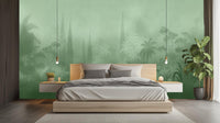 Modern Green wallpaper for Bedroom