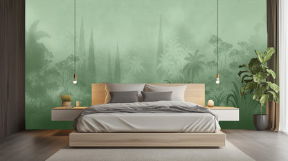 Modern Green wallpaper for Bedroom