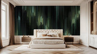 Modern Green wallpaper for Bedroom