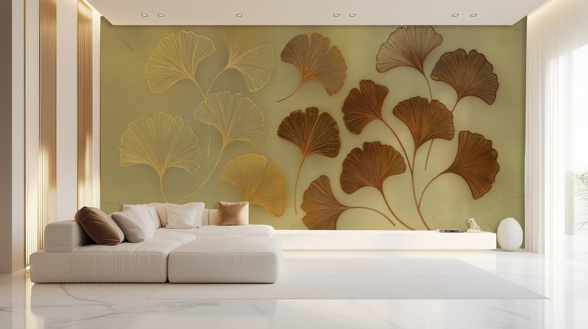 Modern Green wallpaper for Living Room