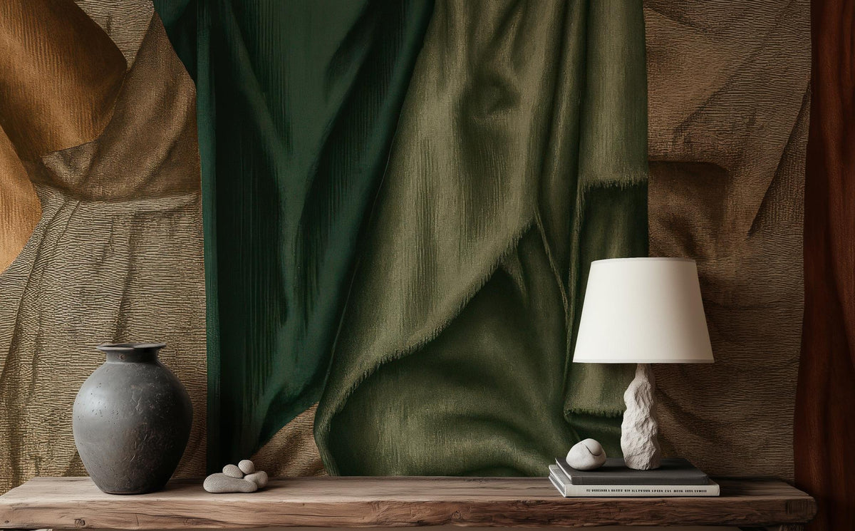 Modern Green wallpaper for Living Room