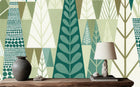 Modern Green wallpaper for Living Room