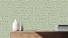 Modern Green wallpaper for Living Room