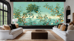 Modern Green wallpaper for Living Room
