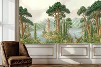 Scandinavian Green wallpaper for Living Room